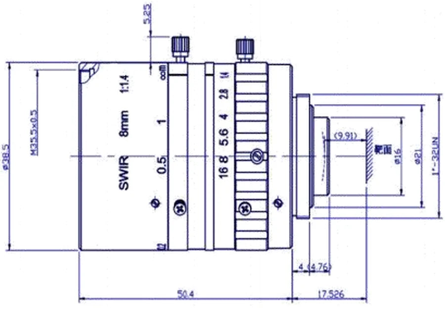 LS-SWL-0203 dimensions (mm)
