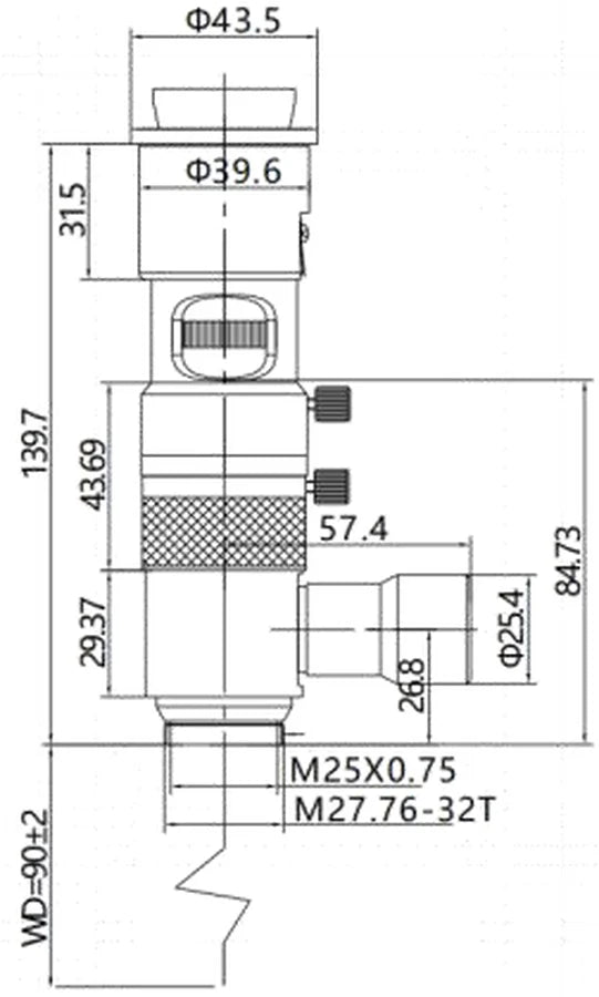 LS-TCL-0855 dimensions (mm)