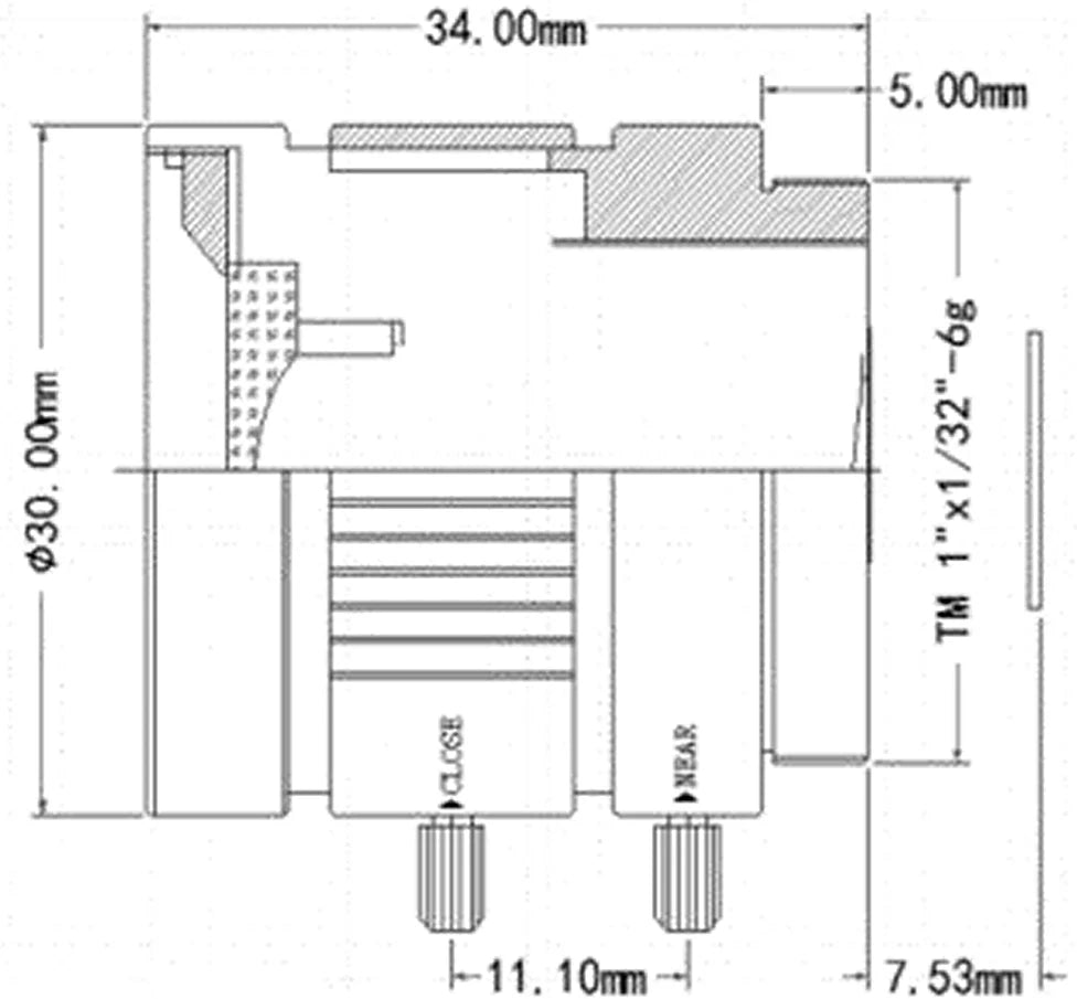 LS-CTV-0008 dimensions (mm)