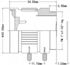 LS-CTV-0008 dimensions (mm)