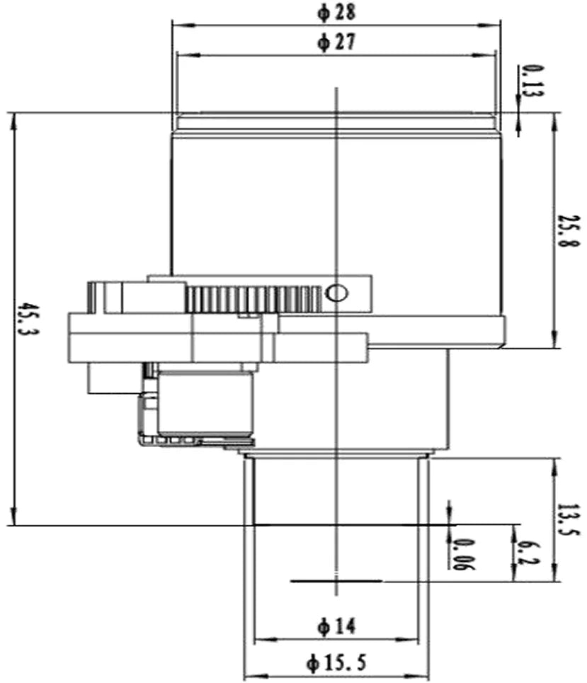 LS-CTV-0085 dimensions (mm)