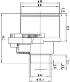LS-CTV-0085 dimensions (mm)