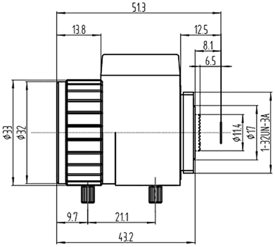 LS-CTV-0118 dimensions (mm)