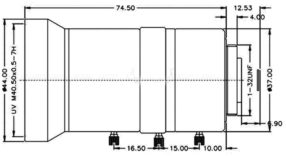 LS-CTV-0138 dimensions (mm)