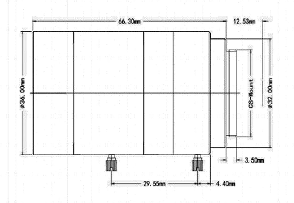 LS-CTV-0140 dimensions (mm)