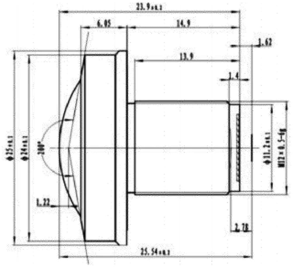 LS-CTV-0024 dimensions (mm)