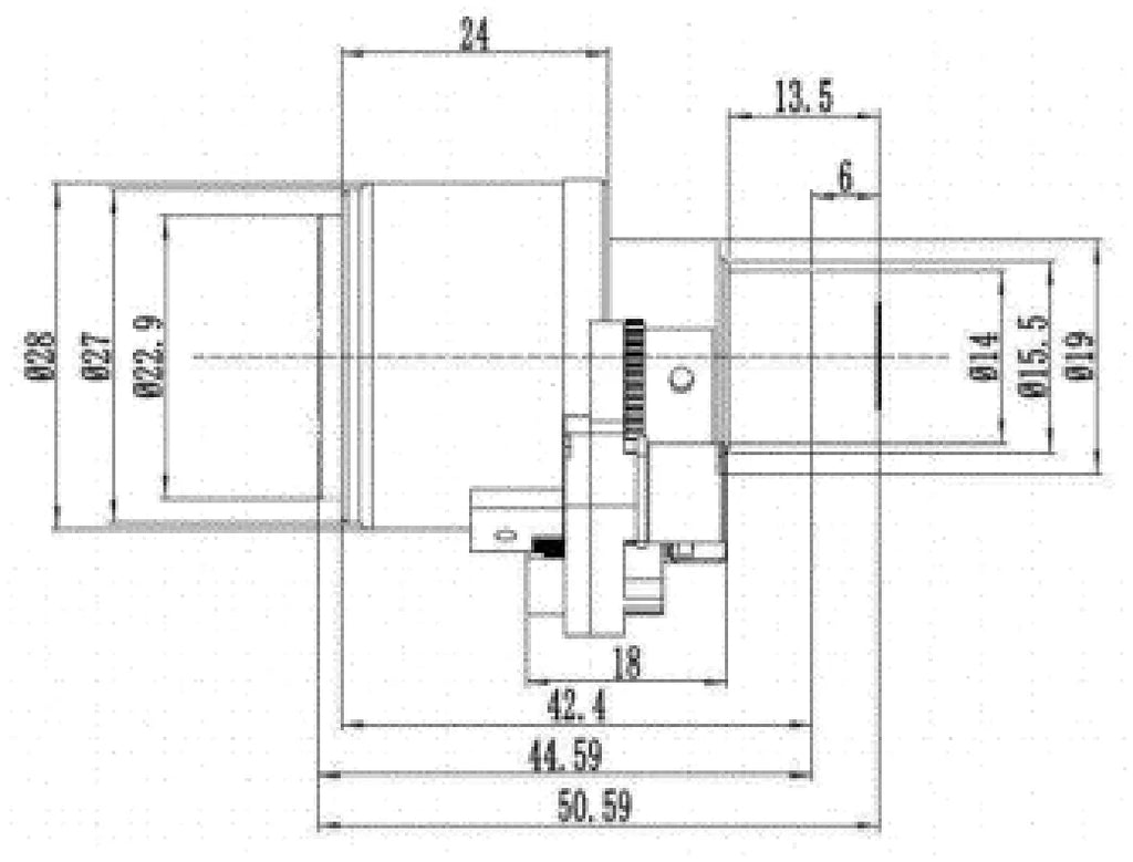 LS-CTV-0065 dimensions (mm)