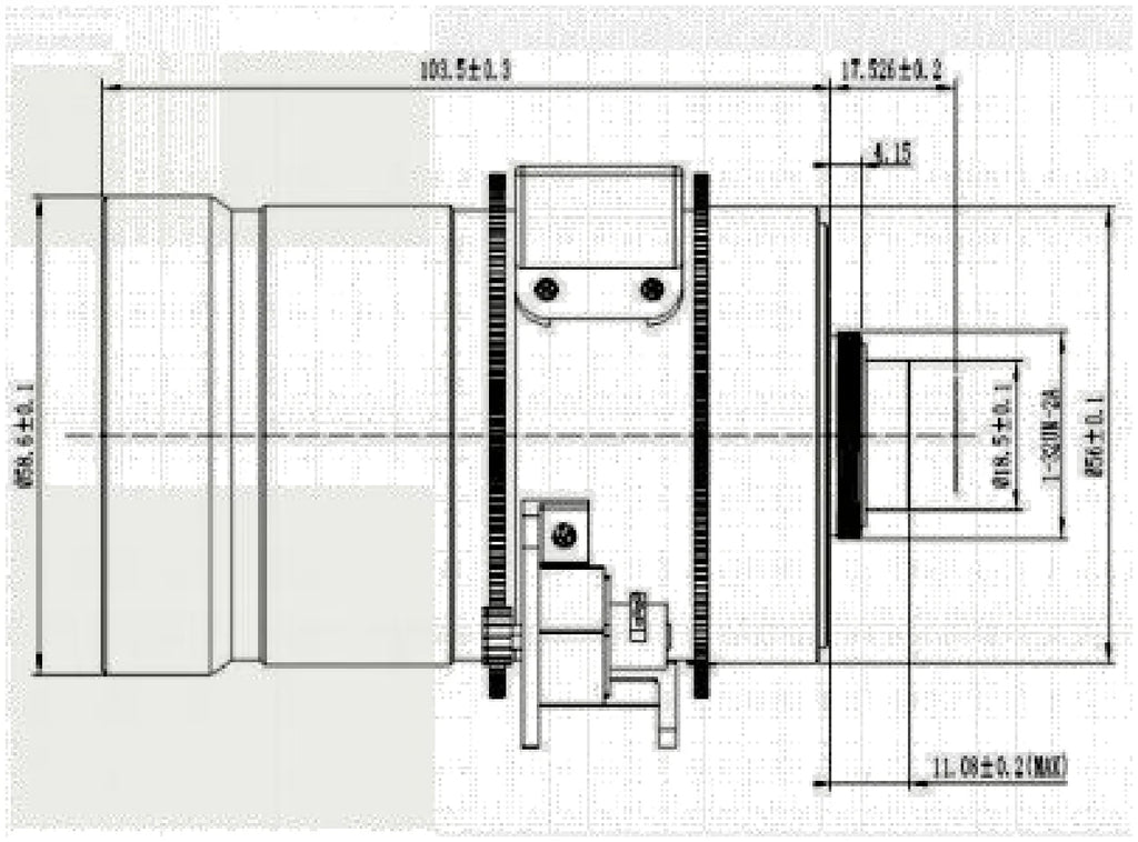 LS-CTV-0073 dimensions (mm)
