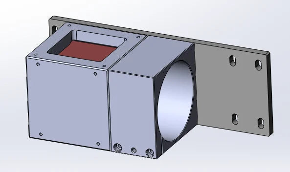 Turning and viewing prisms for telecentric lenses, upper 53.8 mm optical path (LS-LXR-0157)