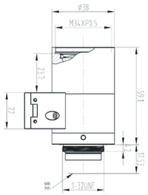 LS-FFL-1417 dimensions (mm)