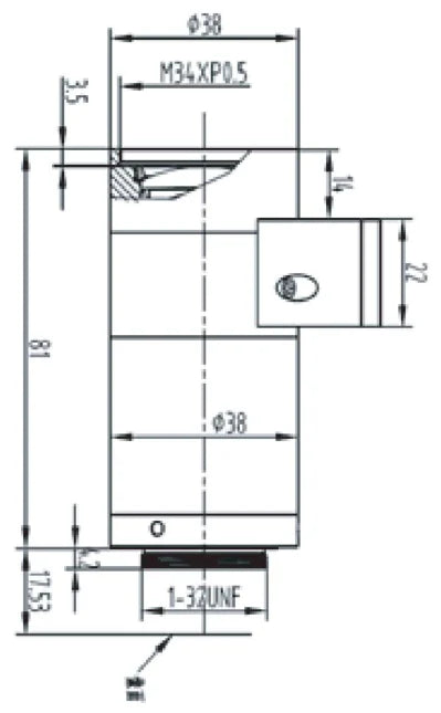 LS-FFL-1418 dimensions (mm)