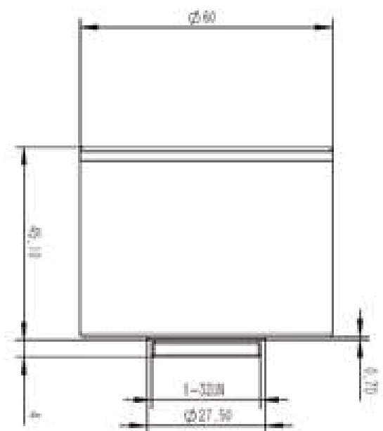 LS-FFL-1514 dimensions (mm)