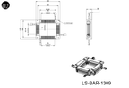 LS-BAR-1309 dimensions (mm)