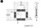 LS-BAR-1317 dimensions (mm)