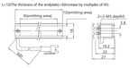 LS-BAR-0213 dimensions (mm)