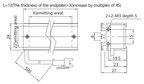 LS-BAR-0214 dimensions (mm)