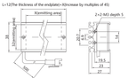 LS-BAR-0215 dimensions (mm)
