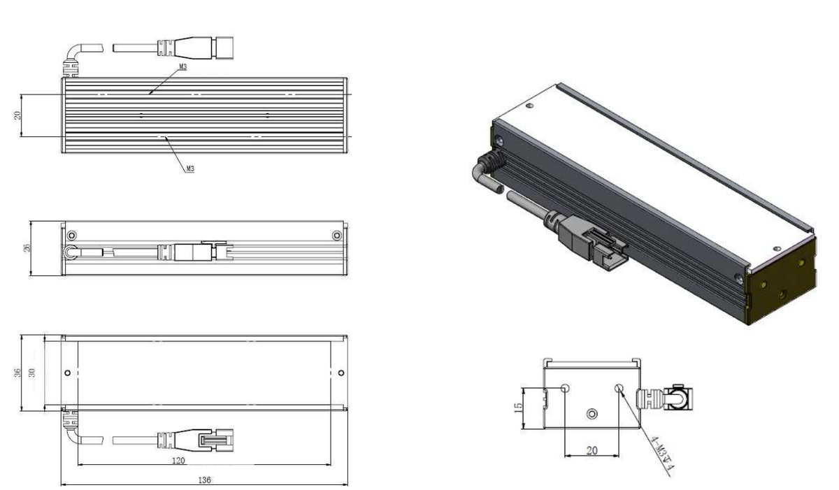 LS-BAR-0428 dimensions (mm)