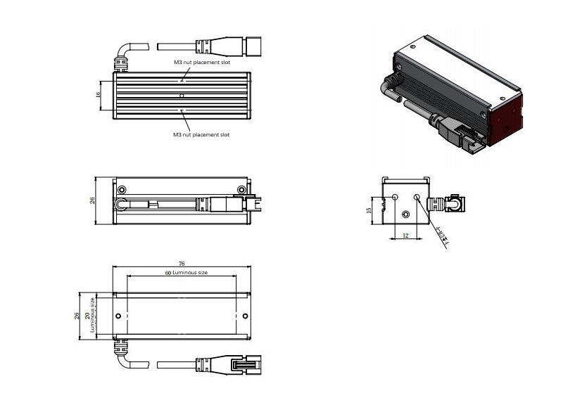 LS-BAR-0423 dimensions (mm)