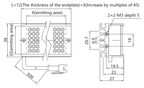 LS-BAR-0524 dimensions (mm)