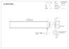 LS-BAR-0660 dimensions (mm)