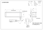 LS-BAR-0650 dimensions (mm)