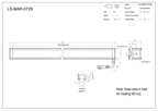 LS-BAR-0729 dimensions (mm)
