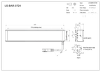 LS-BAR-0724 dimensions (mm)