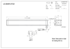 LS-BAR-0722 dimensions (mm)