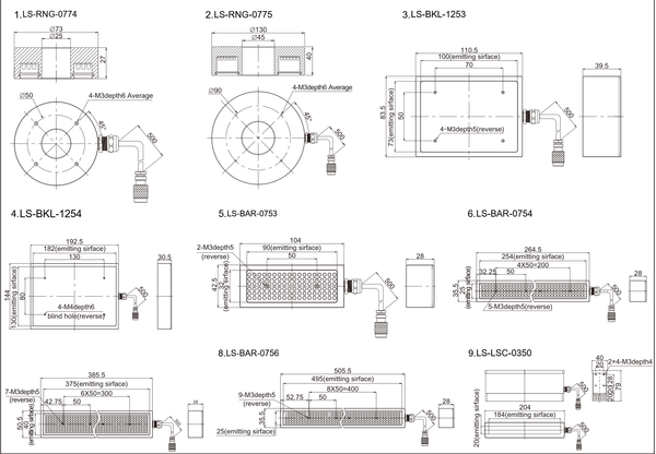 90 x 32 mm IP54 bar light