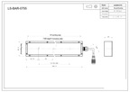LS-BAR-0755 dimensions (mm)