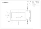 LS-BAR-0814 dimensions (mm)