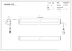 LS-BAR-1070 dimensions (mm)
