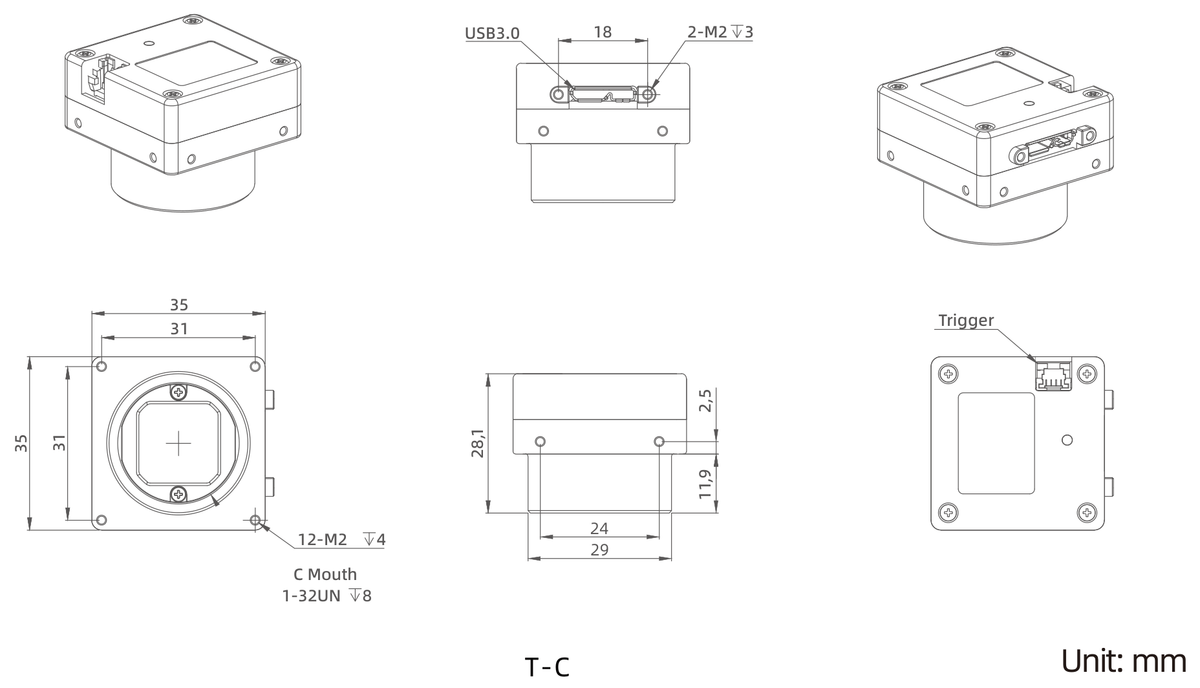 LS-BCM-0044 dimensions (mm)