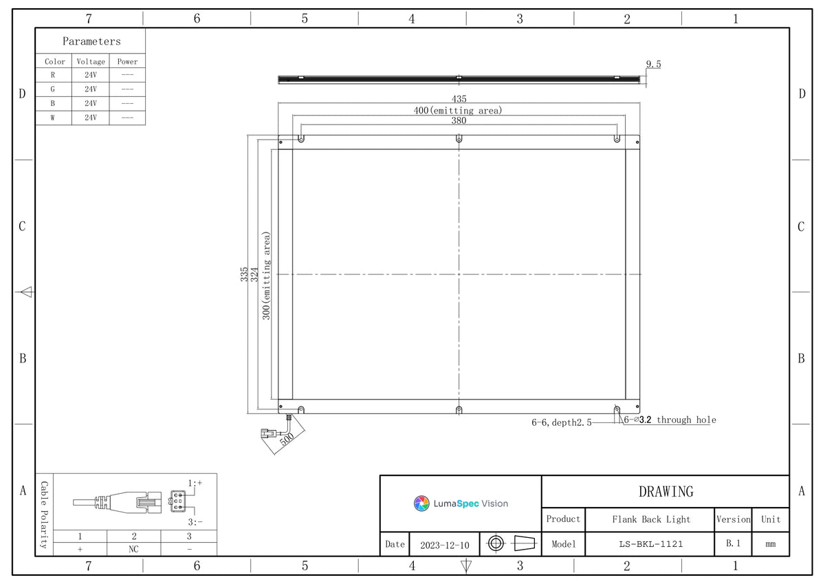 LS-BKL-1121 dimensions (mm)