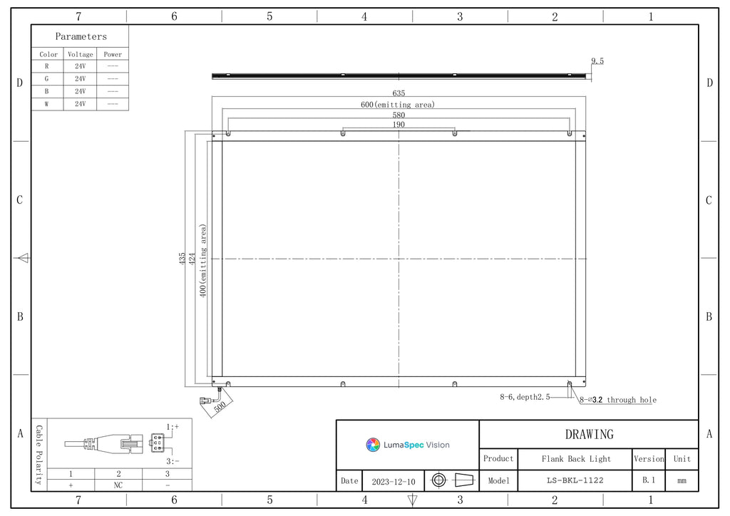 LS-BKL-1122 dimensions (mm)