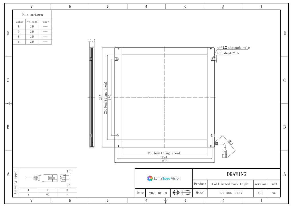 LS-BKL-1137 dimensions (mm)