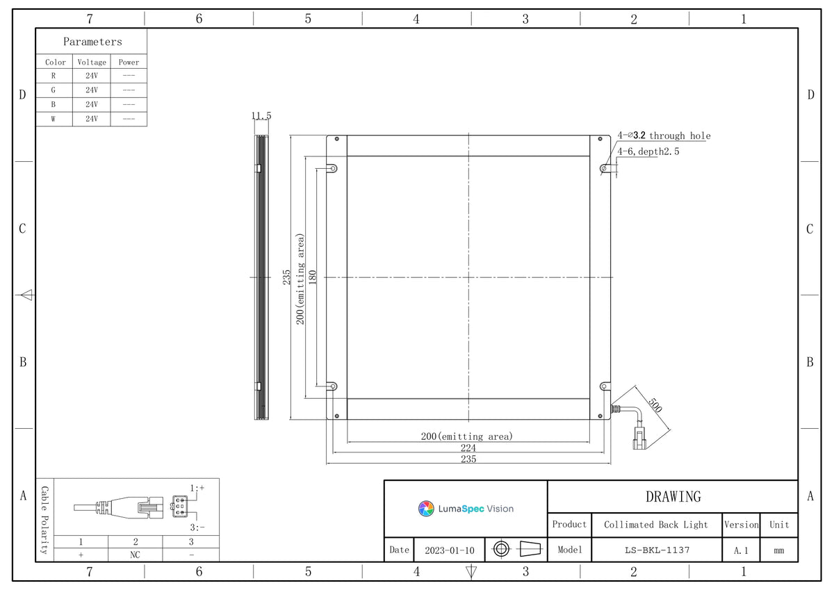 LS-BKL-1137 dimensions (mm)