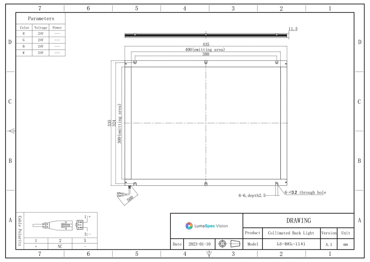 LS-BKL-1141 dimensions (mm)