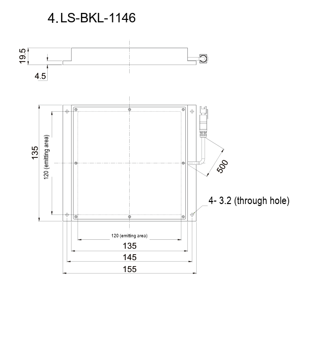 LS-BKL-1146 dimensions (mm)