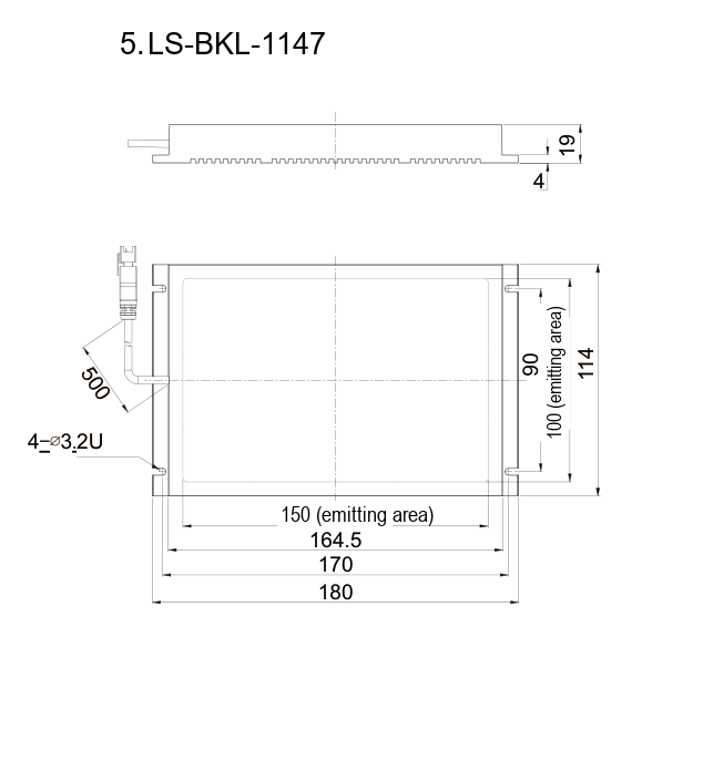 LS-BKL-1147 dimensions (mm)