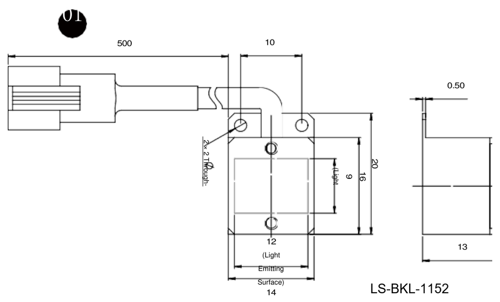 LS-BKL-1152 dimensions (mm)