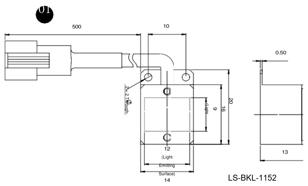 LS-BKL-1152 dimensions (mm)