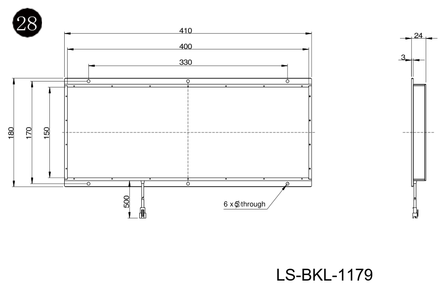 LS-BKL-1179 dimensions (mm)