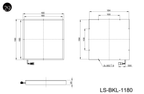 LS-BKL-1180 dimensions (mm)