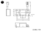 LS-BKL-1154 dimensions (mm)