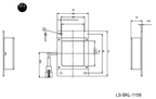 LS-BKL-1158 dimensions (mm)