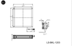 LS-BKL-1203 dimensions (mm)