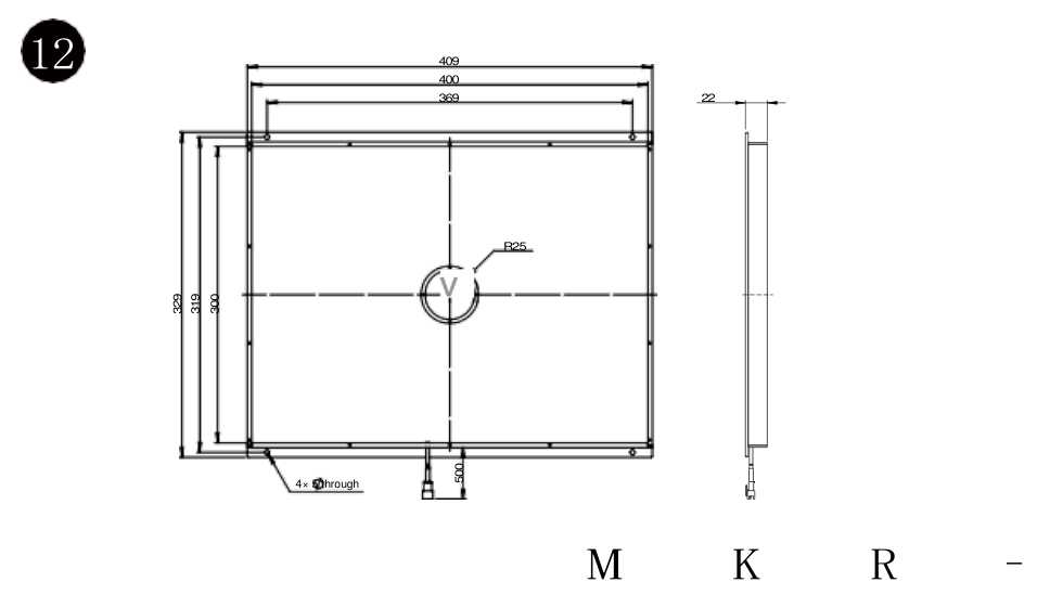 LS-BKL-1230 dimensions (mm)