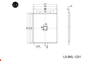 LS-BKL-1231 dimensions (mm)